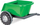 Rimorkio për traktor lodër Woopie, 35 kg, jeshile