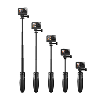 Selfie stick tripod TELESIN Mini, montim i shpejtë, i rregullueshëm, i zi