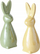 Figurinë dekorative Boltze Home Easter Bunny, qeramikë, e portokalltë
