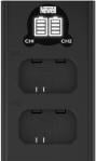 Karikues dykanalësh Newell DL-USB-C për bateri Sony NP-FW50, USB-C, me ekran