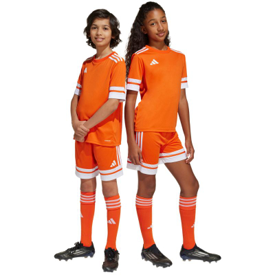 Детски фудбалски шорц adidas Squadra 25 Jr, Aeroready, рециклиран полиестер, црни