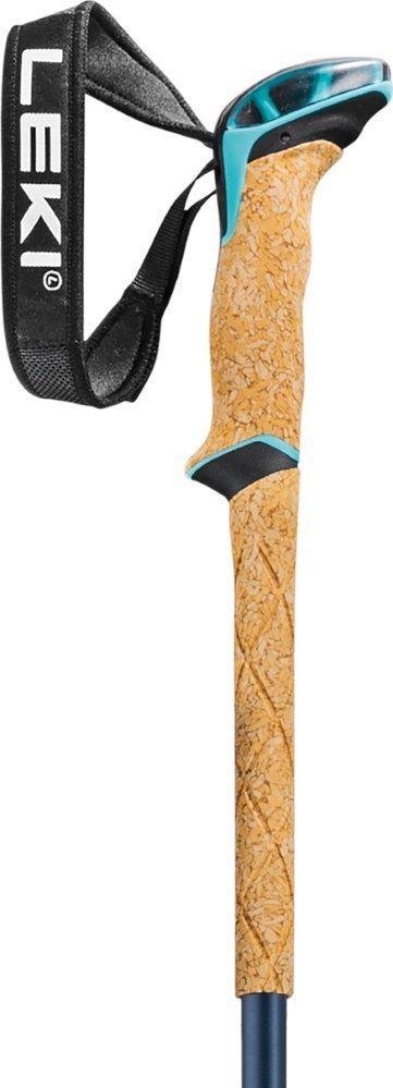 Shkop skijimi Leki Bernina Lite 2, i rregullueshëm deri 135 cm, 251 g, denim blu mint