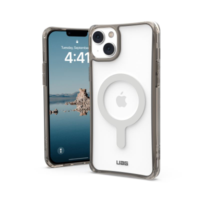 Mbështjellës telefoni UAG Plyo për iPhone 14 Plus, me magnet MagSafe, i tejdukshëm gri
