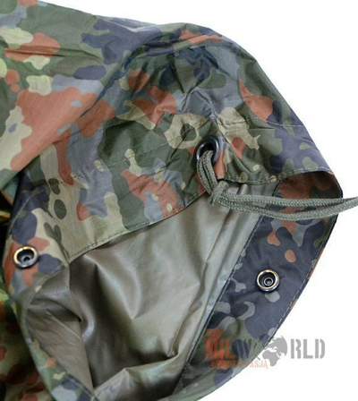 Poncho Mil-Tec Flecktarn kundër shiut, universal, i gjelbër me kamuflazh