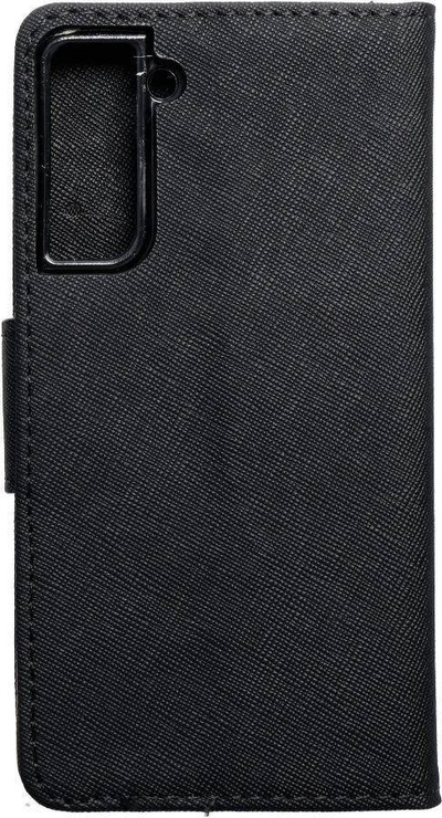 Këllëf libri Fancy për Samsung S21, portofol me magnet, i zi
