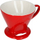 Филтер за кафе од порцелан Melitta 1x4, pour over, црвен