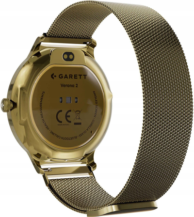 Ora inteligjente Garett Verona 2, ekran 1.43" AMOLED, Bluetooth, ngjyrë ari