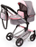 Karrocë lodër për kukulla Bayer City Baby Doll Pram, dorezë e rregullueshme, palosëse, gri