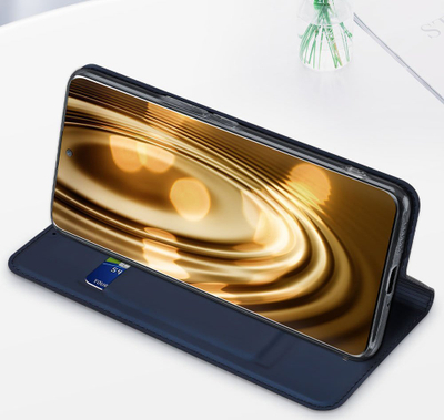 Mbulesë telefoni Dux Ducis Skin Pro për Honor Magic5, këllëf me kapak tip portofol me mbajtëse karte, me funksion si stand, e zezë