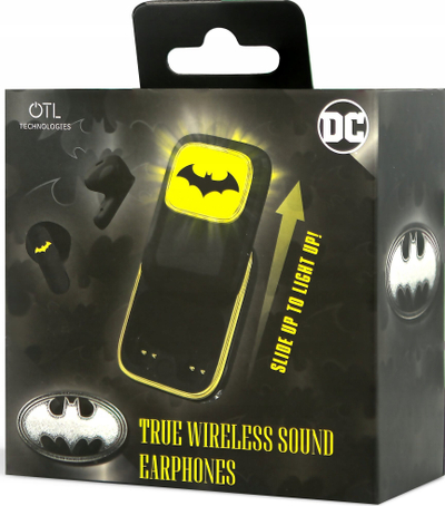 Безжични слушалки OTL Technologies DC1267 Batman, TWS, Bluetooth 5.3, црни