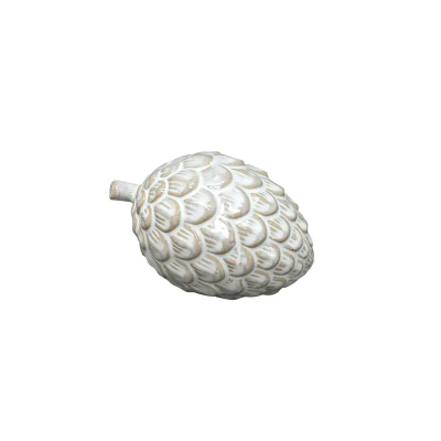 Figurë dekorative MAVE Hytte, qeramike, 11x7x6.6cm, e bardhë