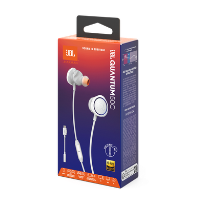 JBL QUANTUM 50 C USB-C WHT