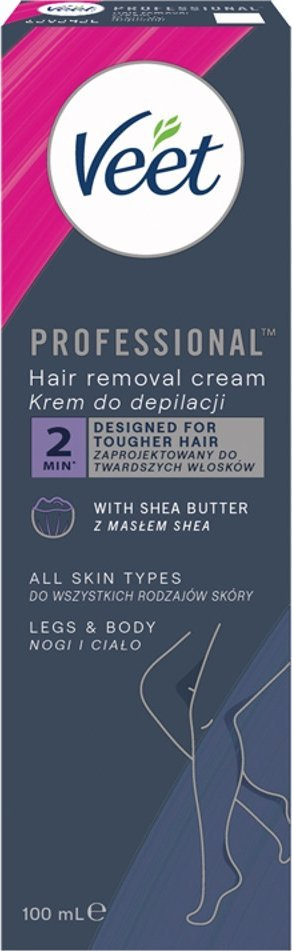 Kрем за депилација Veet Professional All Skin Types, за сите типови кожа, 100ml