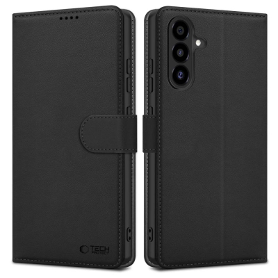 Футрола-паричник Tech-Protect Wallet, за Galaxy A26 5G, еко кожа, црна