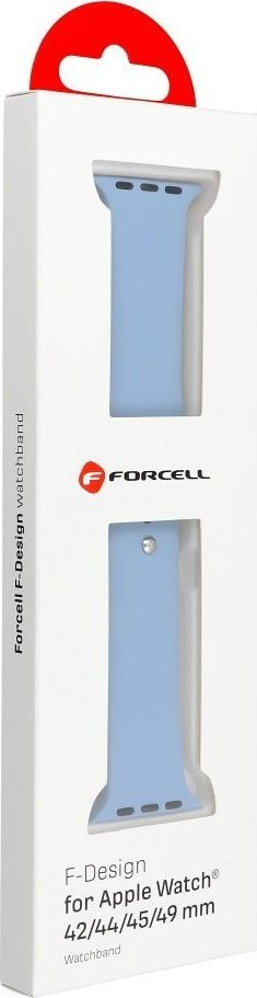 Rrip ore Apple FORCELL F-Design FA01, silikon, 42 44 45 49mm, blu e çelët