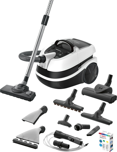 Fshesë me ujë Bosch Serie 4 BWD421PRO, 2100W, 5L, e bardhë e zezë