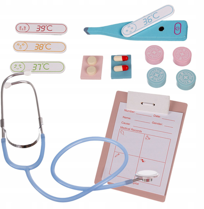 Set lodër mjeku Kruzzel Little Doctor Set 25115, për fëmijë 3+, shumëngjyrësh