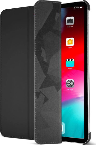 Mbrojtëse tablet Decoded Charcoal Silicone Slim Case, me qëndrim, ngjyrë charcoal