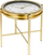Tavolinë konferencash Homestyling Clock, rreth 42 cm, me orë të futur, ngjyrë ari