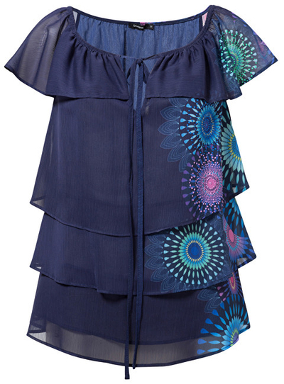 Bluzë Desigual Claria 19SWBW83 5001, e kaltër M