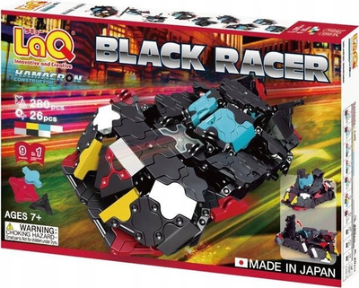 Конструктор LaQ Black Racer, 3D, 306 парчиња, шарен