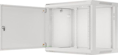 Kabinet muri rrjeti Lanberg WF01-6409-00S, 19" 9U, kapacitet 60 kg, gri