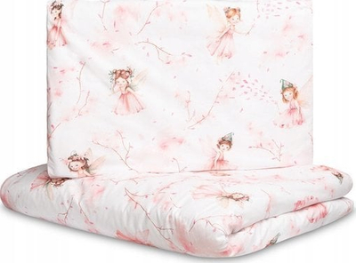 Set shtroje për bebe FAIRIES, 2 pjesë, 100x135 cm, rozë
