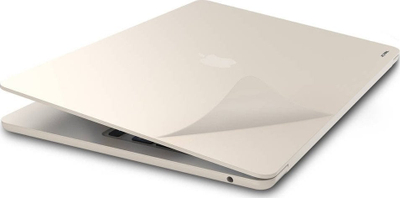 Set mbrojtës JCPal MacGuard 2in1 për MacBook Air 13" M2, folje dhe mbulesë, starlight