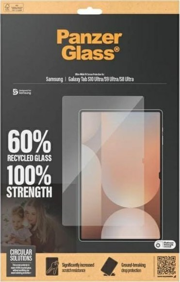 Заштита за екран PanzerGlass за Samsung Galaxy Tab S10 Ultra S9 Ultra S8 Ultra, калено стакло, проѕирно