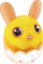 Set kreativ lodrash Epee Pluszki Kłebuszki Yellow Bunny Tobi, 32 copa, për me bo një lepurush pelushi, i verdhë