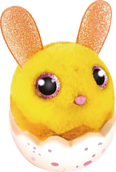 Set kreativ lodrash Epee Pluszki Kłebuszki Yellow Bunny Tobi, 32 copa, për me bo një lepurush pelushi, i verdhë