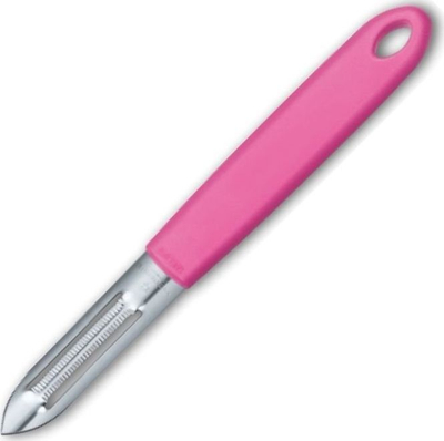 Qërues kuzhine Victorinox universal, teh me dhëmbëza dyanshëm, rozë