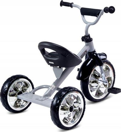 Triçikletë për fëmijë Caretero York Bike, 77 x 48 x 66 cm, e argjendtë