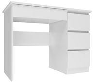 Tavolinë pune Topeshop Mijas, 98 x 51 cm, me 4 sirtarë, e bardhë