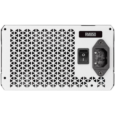 Напојување Corsair RM850 2021, 850W, 80PLUS Gold, 140mm вентилатор, бело