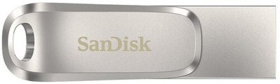 USB SanDisk Ultra Dual Drive Luxe, 32GB, argjendtë