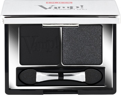 Hije sysh Pupa Milano Vamp Compact Duo, 007 Dark Night, paletë me dy ngjyra
