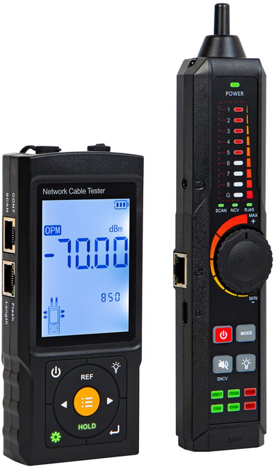 Matës rrjeti LevelOne LT-300S, 600 m, PoE dhe fibra optike, portokalli