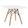 Tavolinë fëmijësh Minimal HM8452.01, 60x60x51 cm, MDF, e bardhë