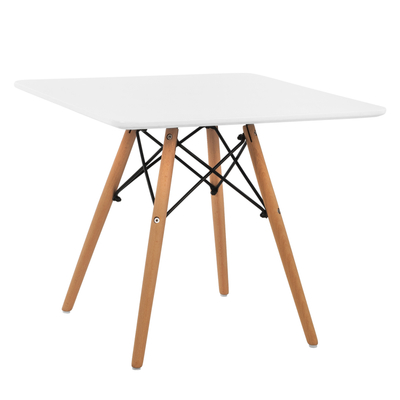 Tavolinë fëmijësh Minimal HM8452.01, 60x60x51 cm, MDF, e bardhë