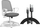 Karrige pune Sense7 Office Chair, me lëkundje, me rrota, gri me të bardhë