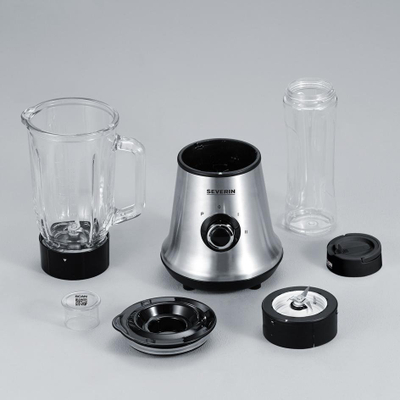 Blender Severin SM 7971 Mix and Go, 500W, 1 litër, inox argjënt