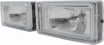 Drita mjegulle përpara Mercedes Benz E W124, halogjene, set, crystal clear