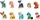 Set figurina PAW Patrol All Paws on Deck, 10 figurina për me bo koleksion, për kalamaj 3+