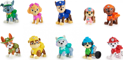 Set figurina PAW Patrol All Paws on Deck, 10 figurina për me bo koleksion, për kalamaj 3+