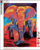 Set mozaik diamanti Diamond Mosaic Center 5D Elephant 89761, 40x50 cm, shumëngjyrësh