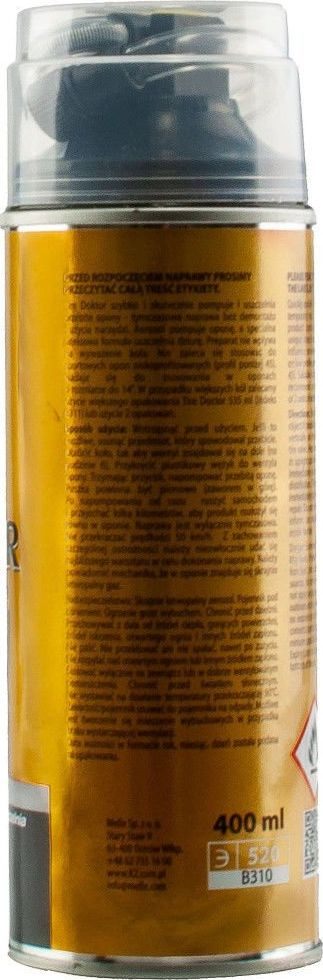 Sprej për gomë K2 Tire Doktor, riparim i përkohshëm, 400ml