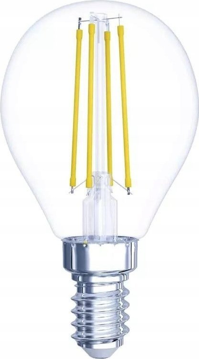 ЛЕД сијалица ЕМОС филамент мини глобус, 6W, 810 lm, E14, топло светло