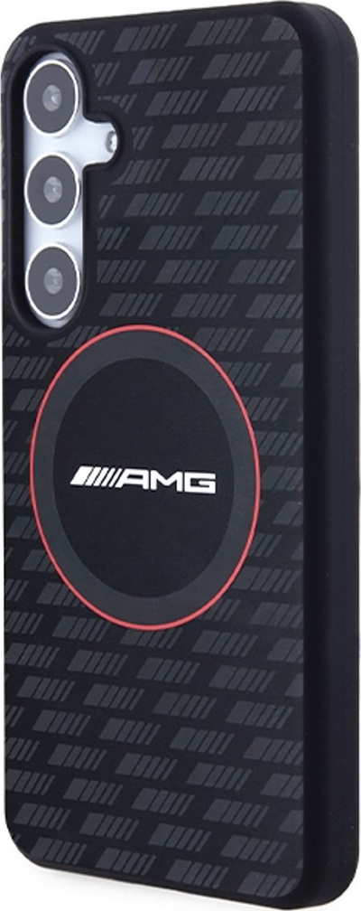 Kapak telefoni Mercedes AMG, silikon karbon, MagSafe, për Samsung Galaxy S24, i zi