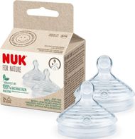 Gumëzë biberoni Nuk for Nature, silikon BPA free, Small Feed, paketim 2 copë